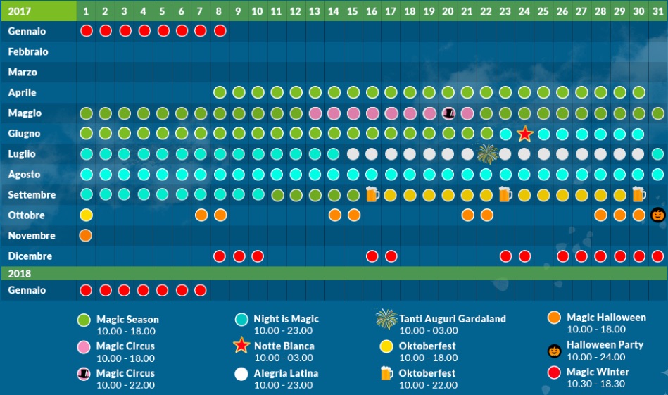 calendario gardaland